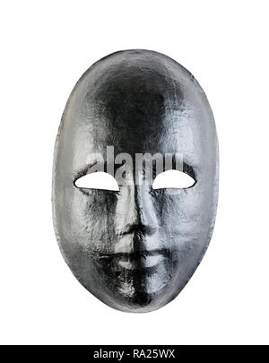 Black mask isolated on white background Stock Photo