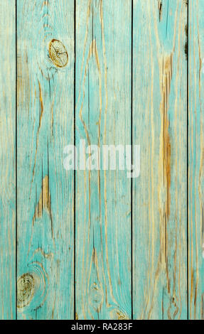 Blue wooden background. Wooden background, painted surface blue boards. Old blue wood texture with natural patterns. Blue faded painted wooden texture Stock Photo