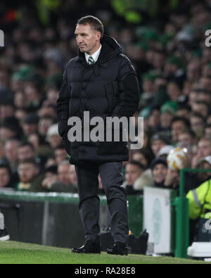 Celtic manager Brendan Rodgers during the William Hill Premiership ...