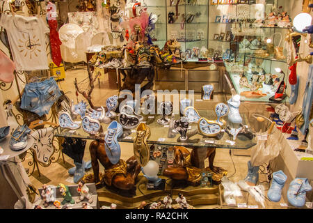 Venice, Italy - May 29, 2016: Exhibits of the museum in Venice, Venetian Museum Stock Photo