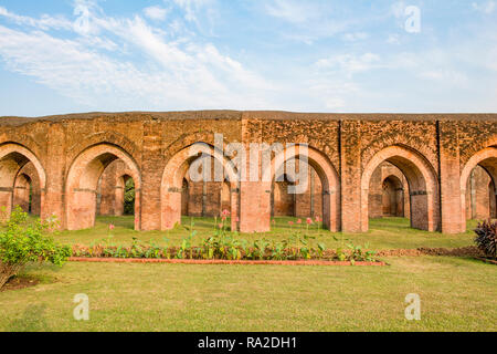 PANDUA, WEST BENGAL, INDIA- Even the ruins of the Adina mosque,  the largest on the Indian subcontinent, are impressive. Stock Photo