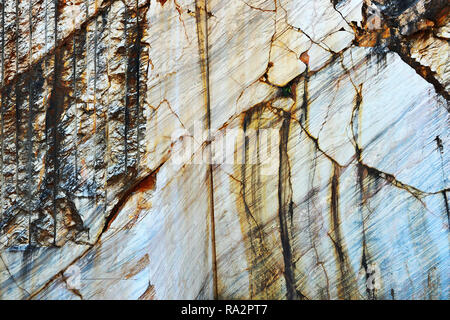 detail of natural marble on quarry, texture for your design Stock Photo