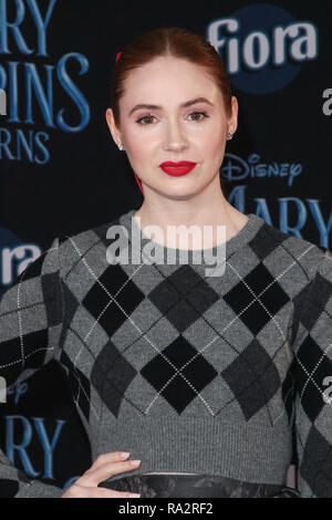 Disney's 'Mary Poppins Returns' World Premiere held at the Dolby Theatre in Hollywood, California on November 29, 2018  Featuring: Karen Gillan Where: Los Angeles, California, United States When: 29 Nov 2018 Credit: Sheri Determan/WENN.com Stock Photo