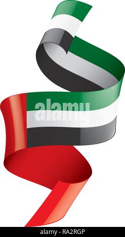United Arab Emirates flag, vector illustration on a white background Stock Vector