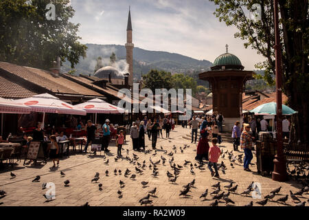 A view of Pigeon Square, Sarajevo, Bosnia and Herzegovina, September 2019 Stock Photo