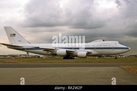 USAF United States Air Force Boeing E-4B Nightwatch Stock Photo