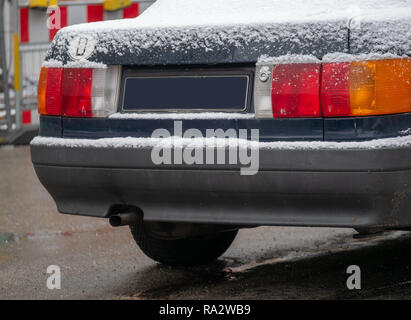 Close up image of car exhaust pipes without smoke Stock Photo