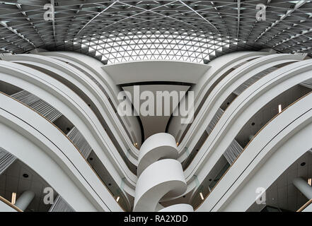 Atrium in the SAHMRI Building in Adelaide. The South Australian Health and Medical Research Institute Stock Photo