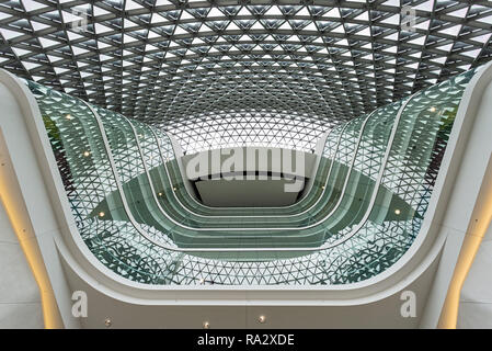 Atrium in the SAHMRI Building in Adelaide. The South Australian Health and Medical Research Institute Stock Photo