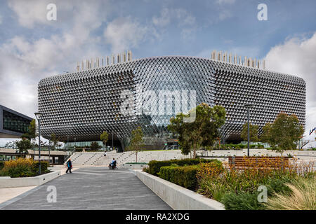 SAHMRI Building in Adelaide. The South Australian Health and Medical Research Institute Stock Photo