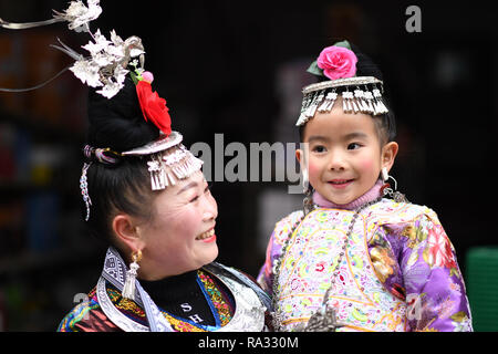 Rongjiang, Rongjiang, China. 31st Dec, 2018. Rongjiang, CHINA-Kids of ...