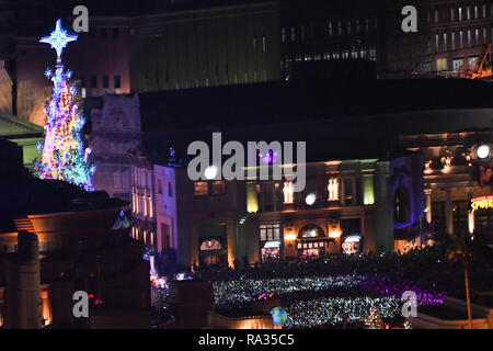 Osaka, Japan. 31st Dec, 2018. 2019 New Year celebration at Universal Studios Osaka Japan. On January 1, 2019. Photo by: Ramiro Agustin Vargas Tabares Credit: Ramiro Agustin Vargas Tabares/ZUMA Wire/Alamy Live News Stock Photo