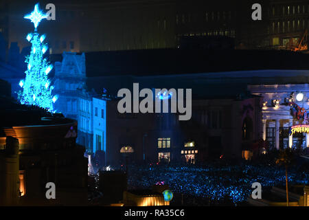 Osaka, Japan. 31st Dec, 2018. 2019 New Year celebration at Universal Studios Osaka Japan. On January 1, 2019. Photo by: Ramiro Agustin Vargas Tabares Credit: Ramiro Agustin Vargas Tabares/ZUMA Wire/Alamy Live News Stock Photo