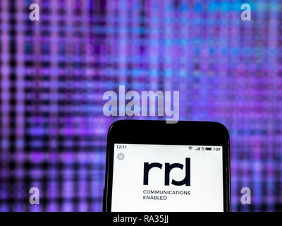 RR Donnelley Printing company logo seen displayed on smart phone Stock ...