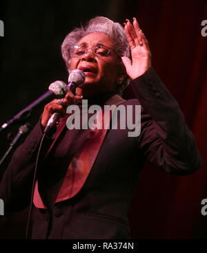 File. 14th Dec, 2018. Jazz singer NANCY WILSON (February 20, 1937 - December 13, 2018), a three-time Grammy-winning artist who called herself a 'song stylist, ' has died. She was 81. Wilson passed away peacefully Thursday at her home after a long illness. Pictured: January 12, 2007 - New York - Vocalist NANCY WILSON performs at the concert for 2007 NEA (National Endowment for the Arts) honorees at Hilton Hotel. Credit: Nancy Kaszerman/ZUMAPRESS.com/Alamy Live News Stock Photo