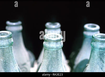 Still life of glass bottles Stock Photo