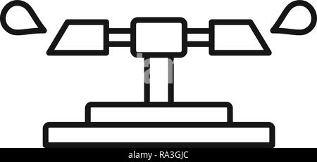 Rotating sprinkler icon. Outline rotating sprinkler vector icon for web design isolated on white background Stock Vector