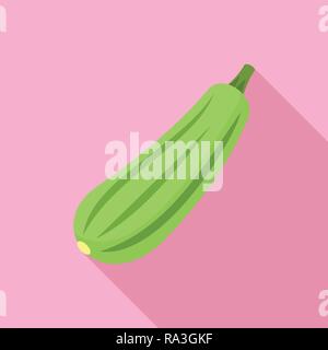 Bottle gourd icon. Flat illustration of bottle gourd vector icon for web design Stock Vector