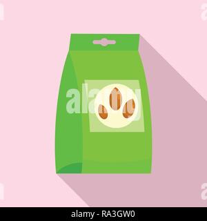 Garden seed pack icon. Flat illustration of garden seed pack vector icon for web design Stock Vector