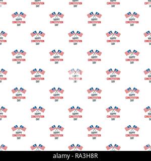 American flag constitution day pattern seamless vector repeat for any web design Stock Vector