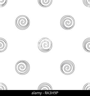 Spiral cake icon. Outline illustration of spiral cake vector icon for web design isolated on white background Stock Vector