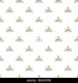 Paper constitution day pattern seamless vector repeat for any web design Stock Vector