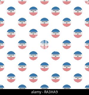 American flag constitution day pattern seamless vector repeat for any web design Stock Vector