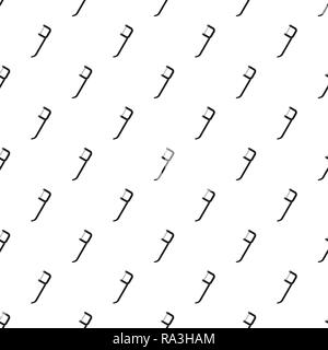 Dental pick pattern seamless vector repeat geometric for any web design Stock Vector
