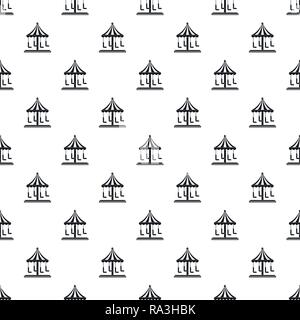 Circus carousel pattern seamless vector repeat geometric for any web design Stock Vector