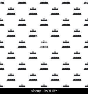Car carousel pattern seamless vector repeat geometric for any web design Stock Vector
