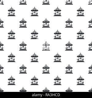 Horse carousel pattern seamless vector repeat geometric for any web design Stock Vector