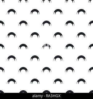 Round tent pattern seamless vector repeat geometric for any web design Stock Vector