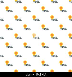 Brain idea pattern seamless vector repeat for any web design Stock Vector