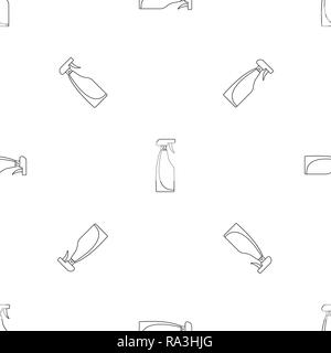 Cleaning spray icon. Outline illustration of cleaning spray vector icon for web design isolated on white background Stock Vector
