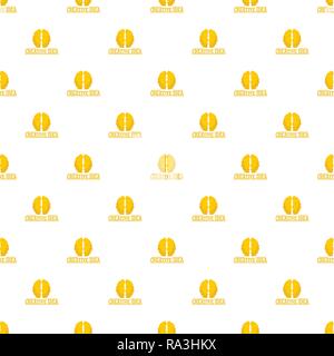 Creative idea brain pattern seamless vector repeat for any web design Stock Vector