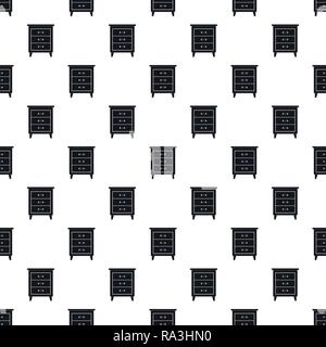 Night stand pattern seamless vector repeat geometric for any web design Stock Vector