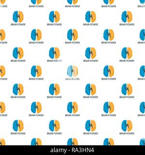 Light brain power pattern seamless vector repeat for any web design Stock Vector