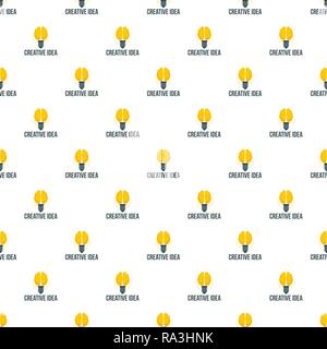 Mental creative idea pattern seamless vector repeat for any web design Stock Vector