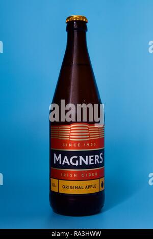 Bottle of Magners Irish Cider Stock Photo