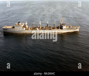 A Starboard Beam View Of The Replenishment Oiler Uss Milwaukee (aor-2 