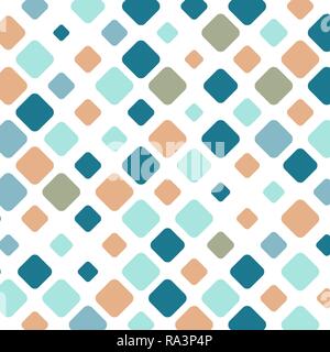Colorful square tile mosaic background, vector illustration Stock Vector