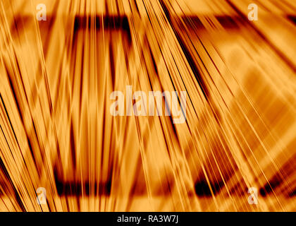 Dynamic gold light beams background Stock Photo