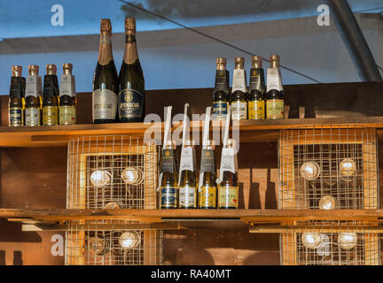 KIEV, UKRAINE - JULY 08, 2018: Artwinery bar at Atlas Weekend Festival in National Expocenter. Artwinery is one of the largest sparkling wines by Clas Stock Photo