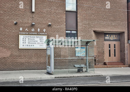 Chinese Gospel Church, Chinatown, Toronto, Ontario, Canada Stock Photo