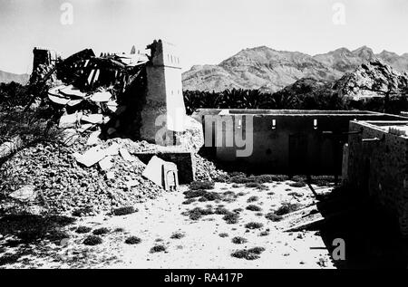 The ruins of Hatta Fort, in the Emirate of Dubai, circa 1985 Stock Photo