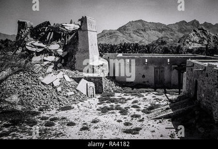 The ruins of Hatta Fort, in the Emirate of Dubai, circa 1985 Stock Photo