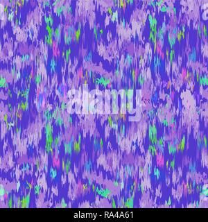 Ikat seamless pattern. Fancy textile design. Vector illustration in ethnic style. Stock Vector
