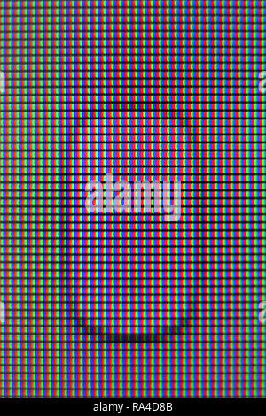 Wireless wi-fi apple magic mouse on screen, close-up Stock Photo