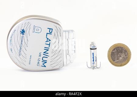 Various pacemaker types Stock Photo