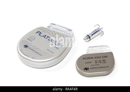 Various pacemaker types Stock Photo